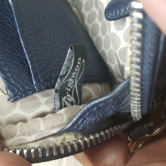 Brighton Rhapsody Sapphire 3D Flower Blue Pouch Wristlet - Picture 11 of 16